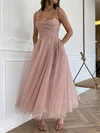 Ball Gown/Princess Ankle-length Square Neckline Tulle Pockets Prom Dresses #UKM020108526