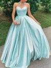 Ball Gown/Princess Floor-length Sweetheart Satin Prom Dresses #UKM020108531