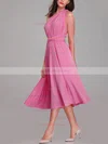 A Line Jersey Multiway Midi Dress In Bright Pink #UKM01014261