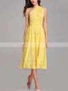 A Line Jersey Multiway Midi Dress In Daisy Yellow #UKM01014264