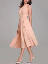 A Line Jersey Multiway Midi Dress In Peach #UKM01014279