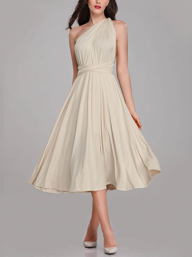 A Line Jersey Multiway Midi Dress In Sand #UKM01014287