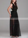 Chiffon A Line Multiway Maxi Evening Gown In Black #UKM01014364