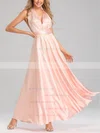 Silk Like Satin A Line Multiway Maxi Evening Gown In Pink #UKM01014382