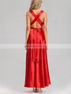 Silk Like Satin A Line Multiway Maxi Evening Gown In Red #UKM01014383
