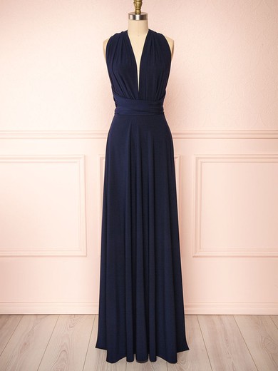 Violaine Navy | Convertible Maxi Dress #UKM01014393