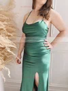 Sonia Navy | Mermaid Maxi Dress w/ Slit #UKM01014400