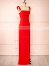 Mia Red |?Maxi Dress w/ Ruffled Straps #UKM01014406