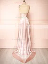 Moira Blush | Cowl Neck Satin Maxi Dress w/ High Slit #UKM01014415