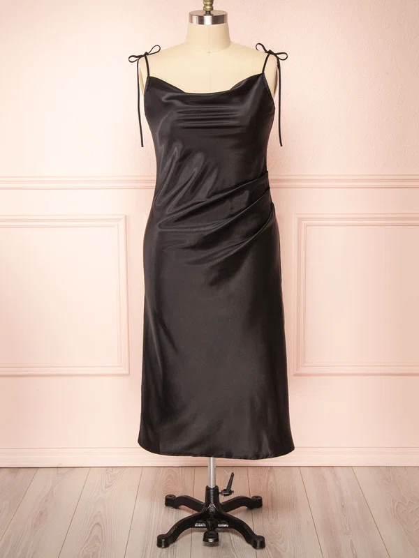 Elisa Black | Cowl Neck Midi Dress #UKM01014432