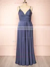 Lizza Blue Grey | Satin Maxi Dress w/ Slit #UKM01014443