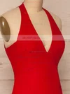 Lubomierz | Red Halter Maxi Dress #UKM01014452
