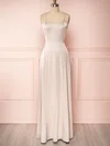 A-line Sweetheart Silk-like Satin Floor-length Bridesmaid Dresses With Pockets #UKM01014475