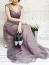 Adifa Burgundy |  Tulle Gown #UKM01014489