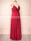 Lizza Burgundy | Satin Maxi Dress w/ Slit #UKM01014493