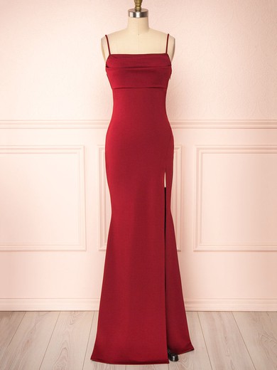 Birna Burgundy | Cowl Neck Maxi Dress w/ Slit #UKM01014512