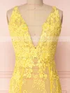 De Bourgh Sun | Yellow Lace Mermaid Gown #UKM01014524