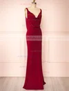 Laurie Burgundy | Backless Cowl Neck Maxi Dress #UKM01014525