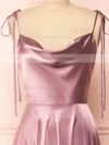 Moira Mauve | Cowl Neck Satin Maxi Dress w/ High Slit #UKM01014533