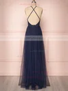 Aliki Midnight | Blue Mesh Gown #UKM01014541
