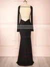 Nykha | Backless Black Mermaid Dress #UKM01014542