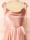 Moira Pink | Cowl Neck Satin Maxi Dress w/ High Slit #UKM01014546