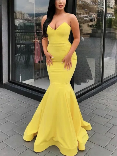 Yellow Mermaid Prom selling Dress