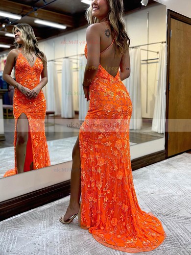 Orange prom hot sale dresses 2018