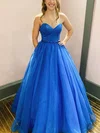 Ball Gown Sweetheart Organza Floor-length Prom Dresses With Beading #UKM020115400
