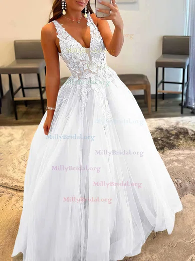 White lace on sale prom dress