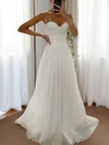 A-line Glitter Tulle Corset Prom Dresses with Ruched #UKM020115641