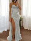 Sparkly Sweetheart Sequin Corset Prom Dresses with Ruched #UKM020115645