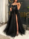 Ball Gown Sweetheart Glitter Floor-length Beading Prom Dresses #UKM020116026