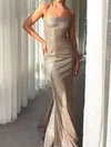 Sheath/Column Square Neck Glitter Prom Dresses #UKM020116529