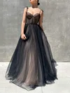 Ball Gown Sweetheart Tulle Floor-length Prom Dresses With Bow #UKM020116545