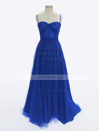 Royal blue sweetheart top dress