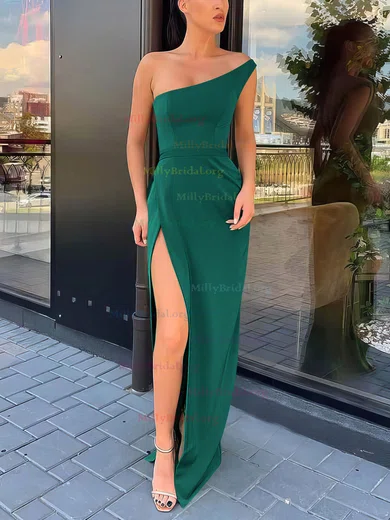 Green split sale maxi dress