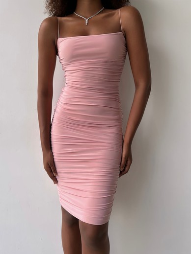 Pink Ruched Bodycon Midi Dress PT02024068