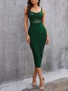 Dark Green Bodycon Midi Dress PT02024420