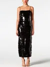 Black Sequin Split Maxi Dress PT02024482