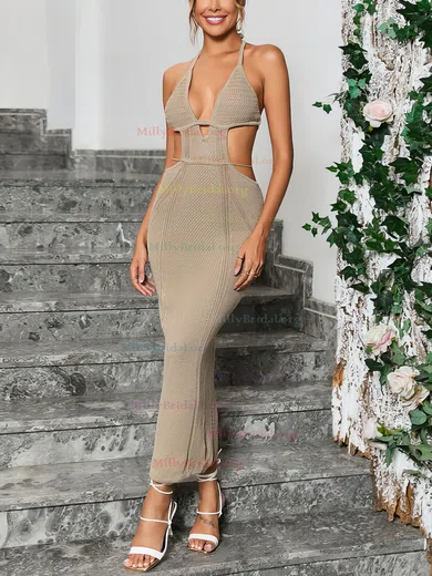 Cut Out Halter Bodycon Maxi Dress MillyBridal