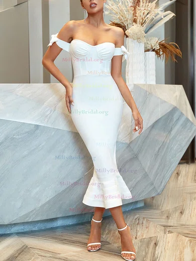 Frill hem bandage midi dress best sale