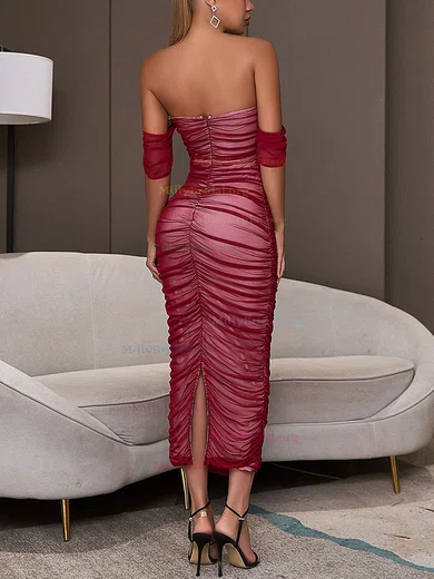 Burgundy bodycon hotsell maxi dress