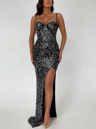 Black Sequin Long Dress PT02025659