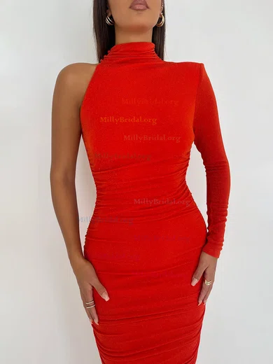 Red ruched maxi sales dress