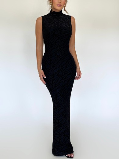 Black High Neck Maxi Dress PT02025767