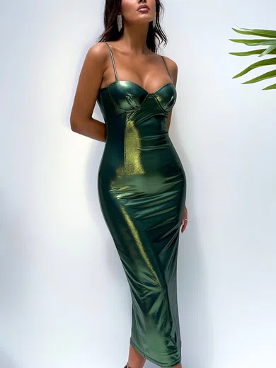 Metallic bodycon midi hot sale dress