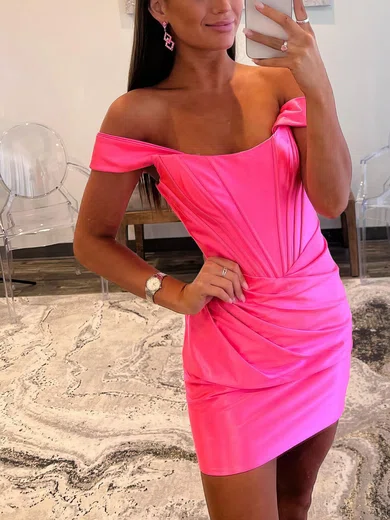 Corset Bodycon Satin Ruched Mini Dress PT020117719