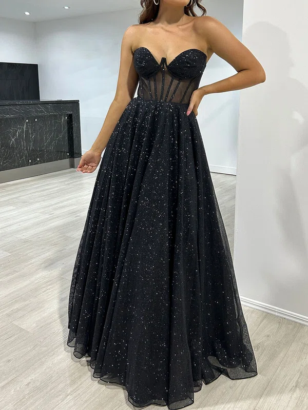 Ball Gown Strapless Tulle Prom Dresses With Ruched #UKM020118049