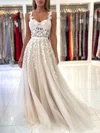 Ball Gown/Princess Sweetheart Tulle Sweep Train Prom Dresses With Sashes / Ribbons #UKM020119547